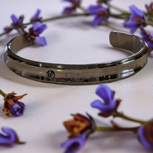 Silver "Freedom" Bracelet